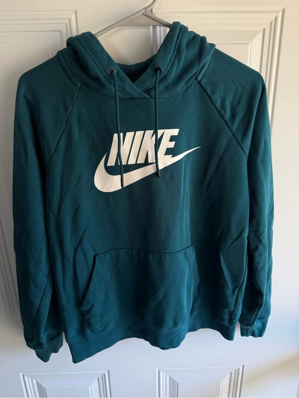 Nike Teal Pullover Hoodie with White Swoosh